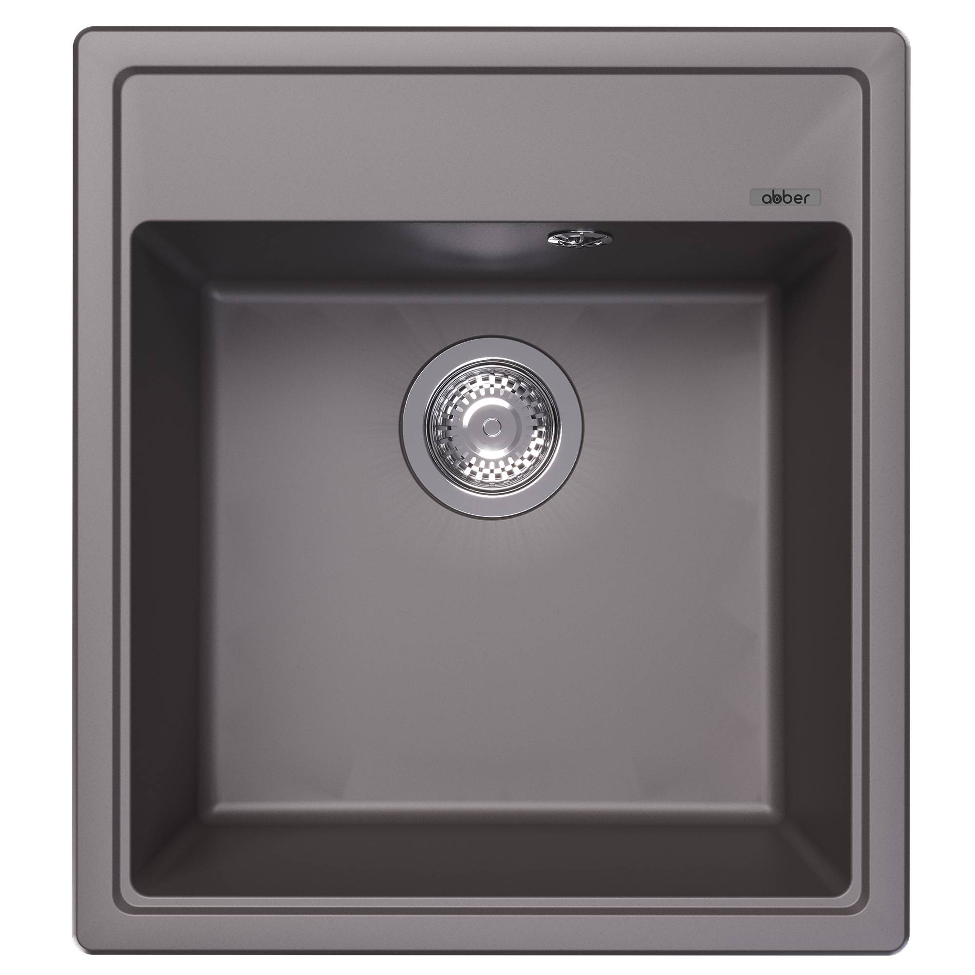 Мойка кухонная Abber Quarz AQ2901G серый, 51x46