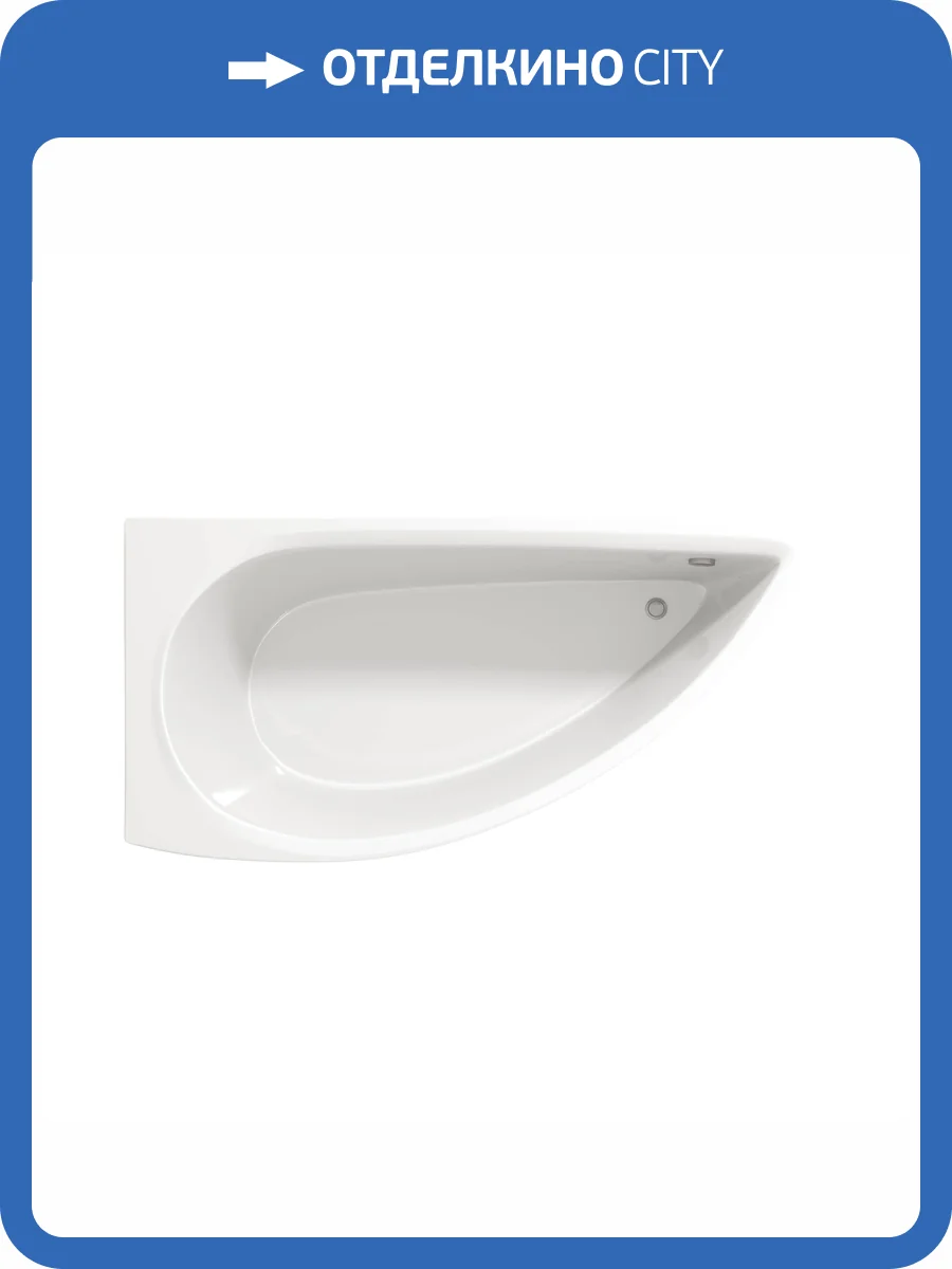 Акриловая ванна Creto Palermo 150x75 левая, с каркасом фото 5