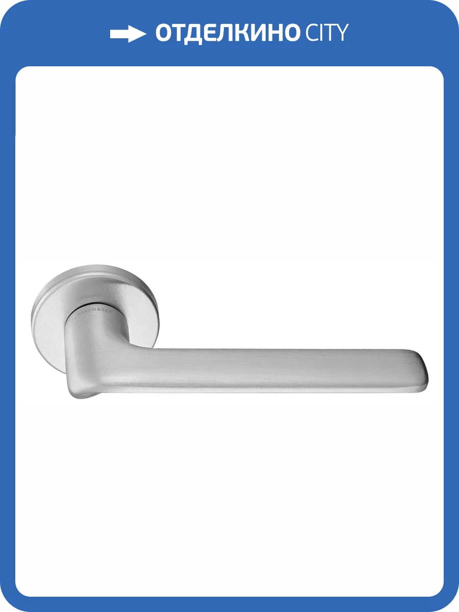 Дверная ручка Morelli TOMORROW R5 CSA матовый хром толщина розетки - 7мм фото 4