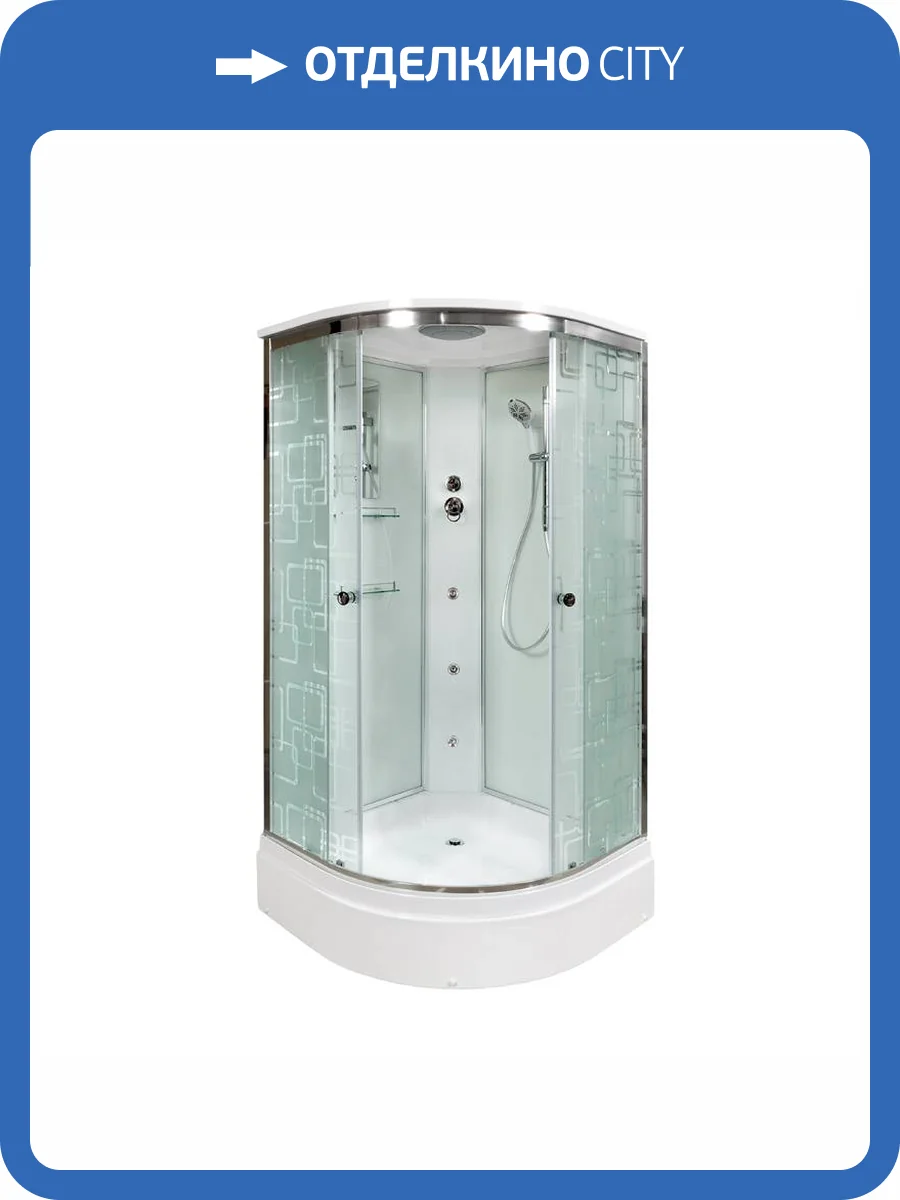Душевая кабина AvaCan EM3011GM с гидромассажем, 110x110x220 фото 14