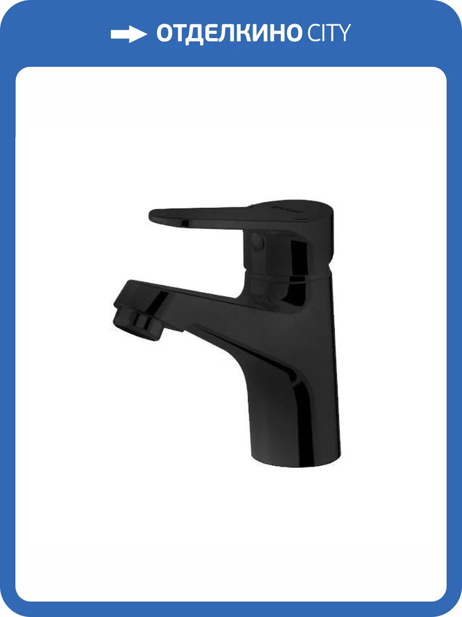 Смеситель для раковины Bravat Eco Black F1111147BM черный фото 3