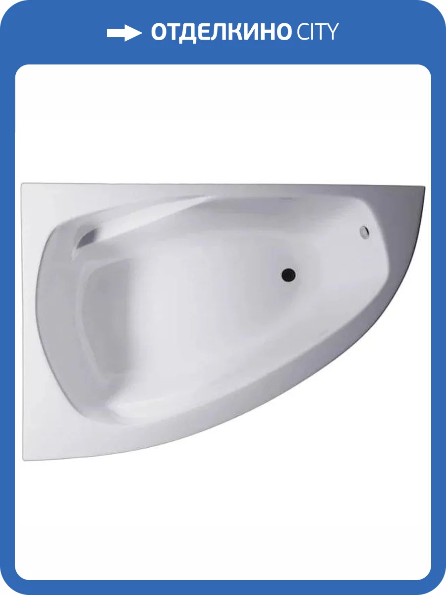 Ванна из искусственного камня Астра-Форм Тиора Solid Surface 01010084 154.5x105 левая, белая матовая фото 2