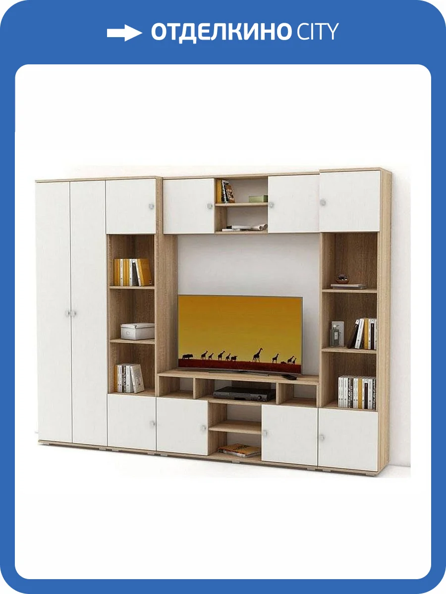 Стенка для гостиной ВМФ Тунис-3 MAS_STNT-3-DSB фото 2