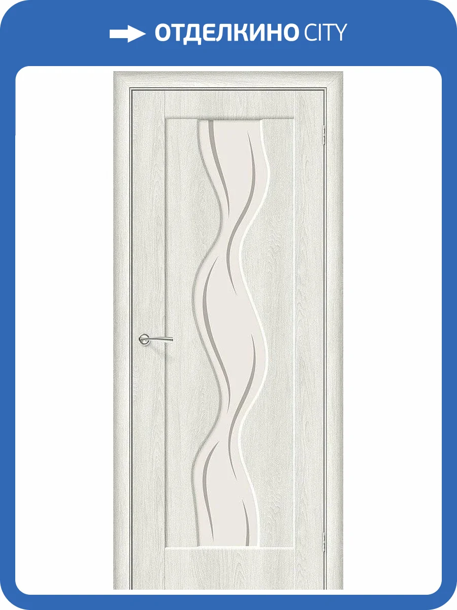 Межкомнатная дверь Bravo 146-0174 Вираж-2 Casablanca 200x90 фото 2