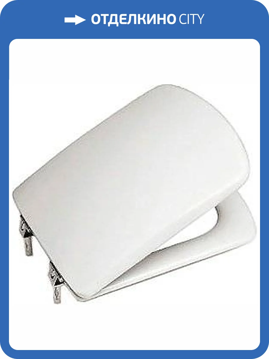 Крышка-сиденье Roca Dama Senso ZRU9302820 c микролифтом, петли хром фото 7