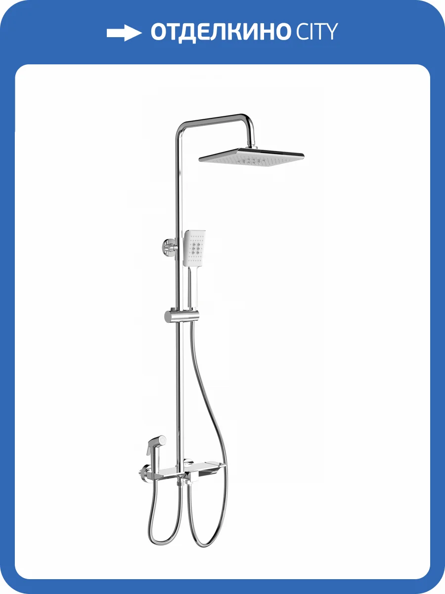 Душевая стойка Wonzon & Woghand WW-B3310-CR хром, с термостатом фото 3