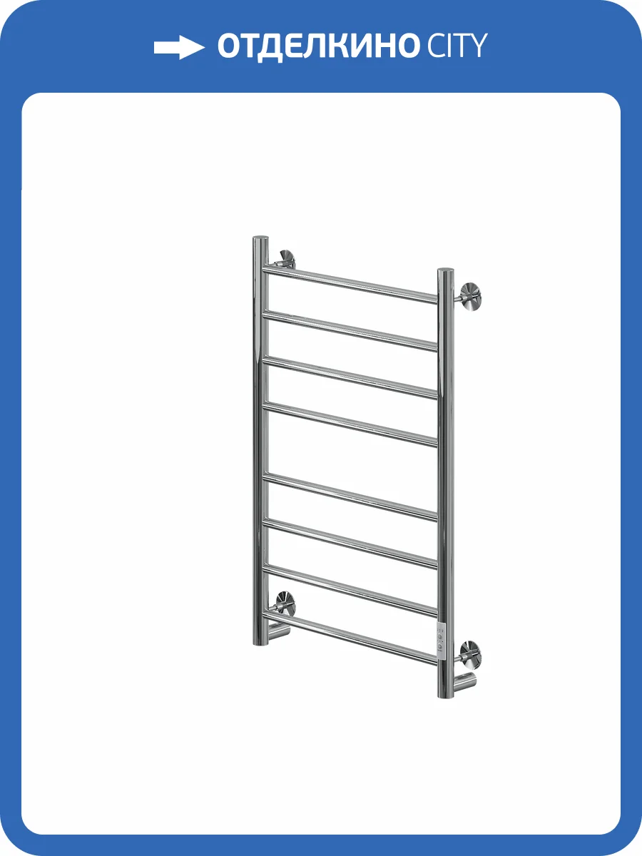 Полотенцесушитель электрический Ника Way-2 80/50, хром фото 4