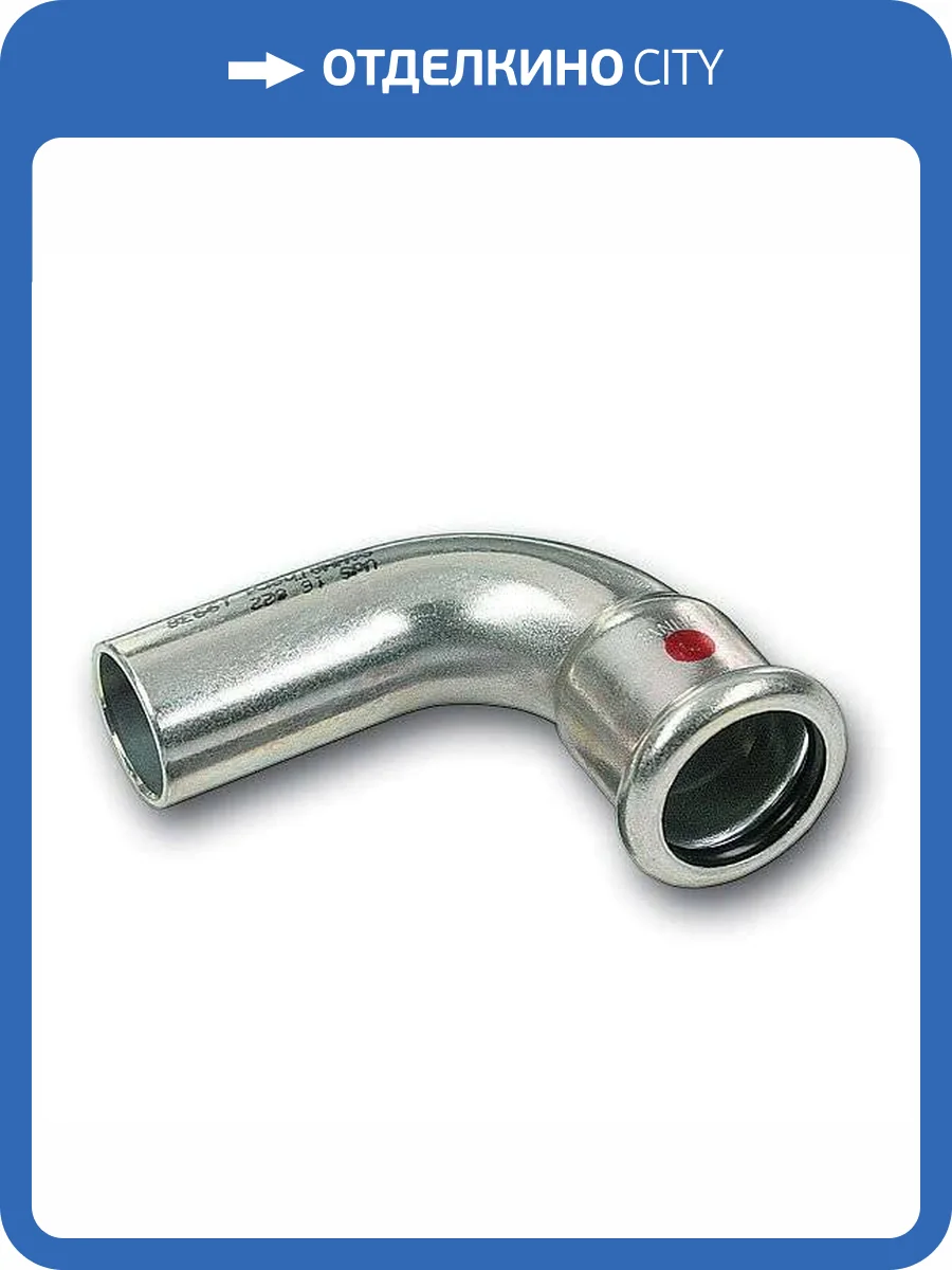 Отвод Sanha 24001A, 90 гр. ВПр-НПр, углеродистая сталь, 15 фото 2