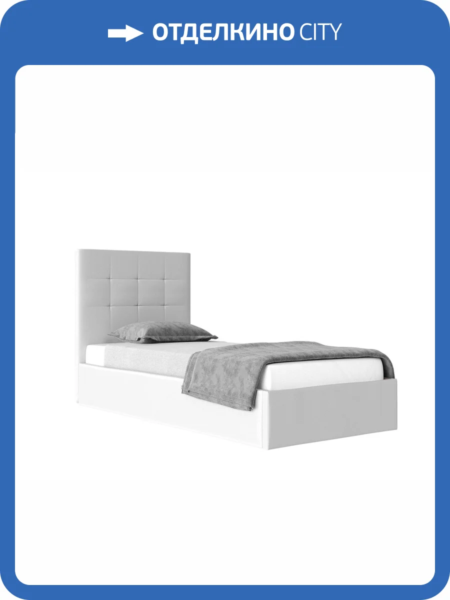 Кровать 900х2000 НК-Мебель Соната 72306380 Белый 110.3x99.4x214.1 фото 2