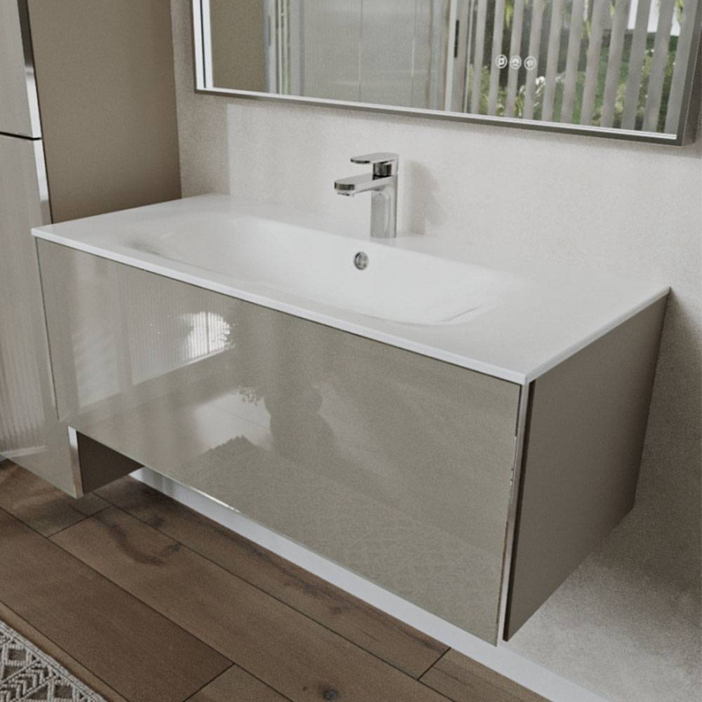 Тумба с раковиной Terminus Vega VEG101001200501OSL капучино, 100x38