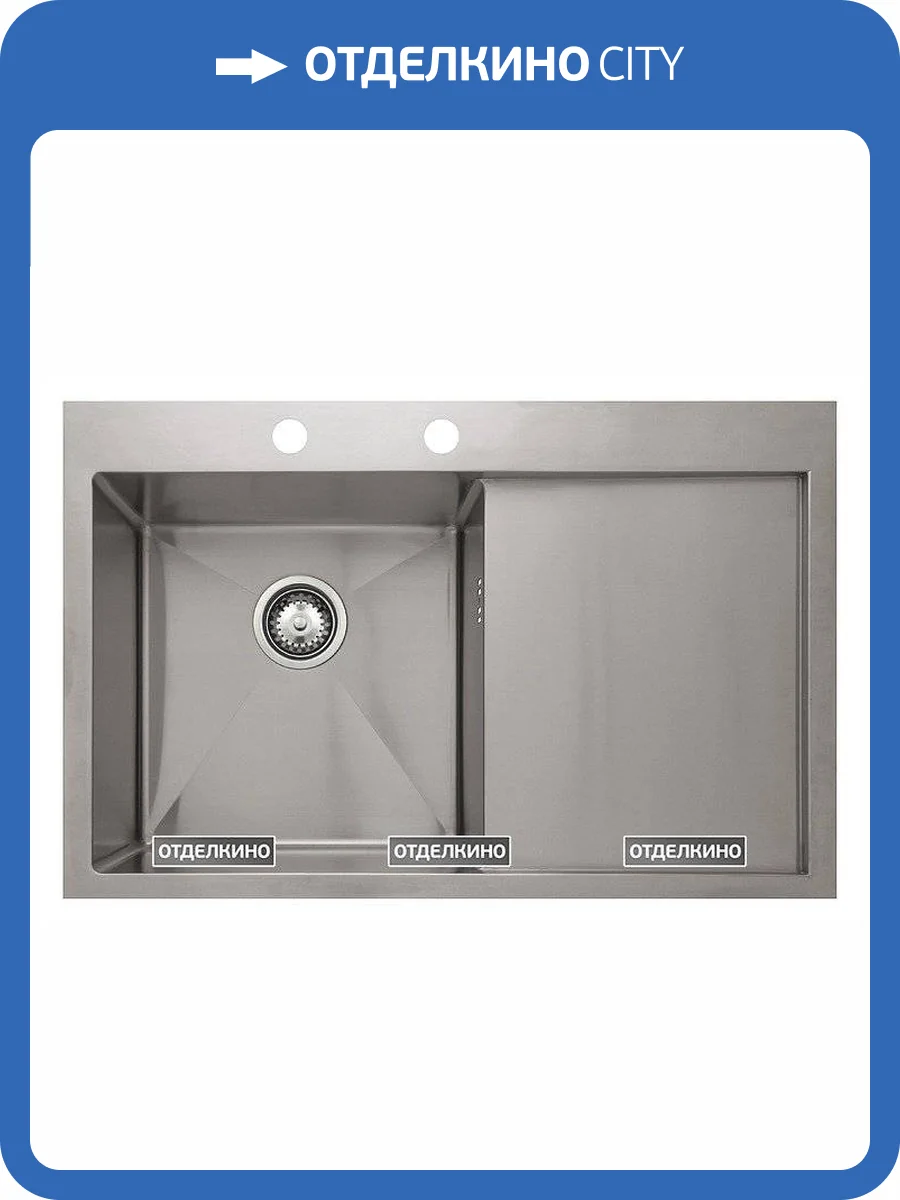 Мойка кухонная Seaman Eco Marino SMV-780R с клапан-автоматом фото 5