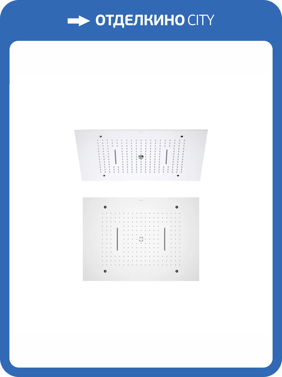 Верхний душ Aquatek AQ2083CR хром, 600x430 мм фото 3