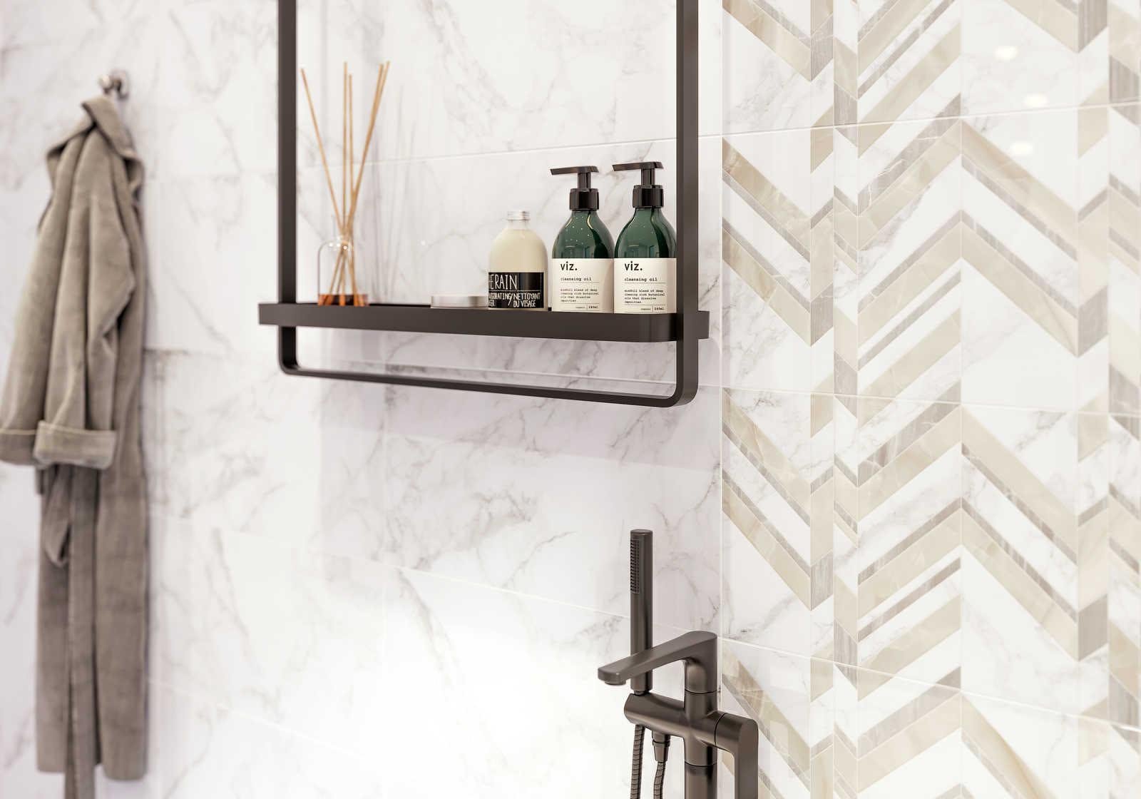 Golden Tile Marmo Bianco фото 2