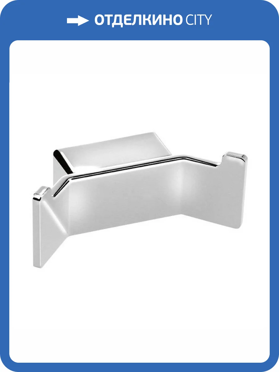 Двойной крючок SAPHO EVEREST для халата, 70x30x30 мм, хром фото 6