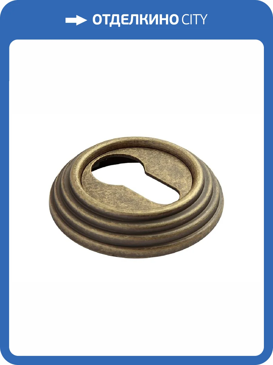 Дверная накладка Rucetti RAP-CLASSIC-L KH OMB старая матовая бронза фото 2