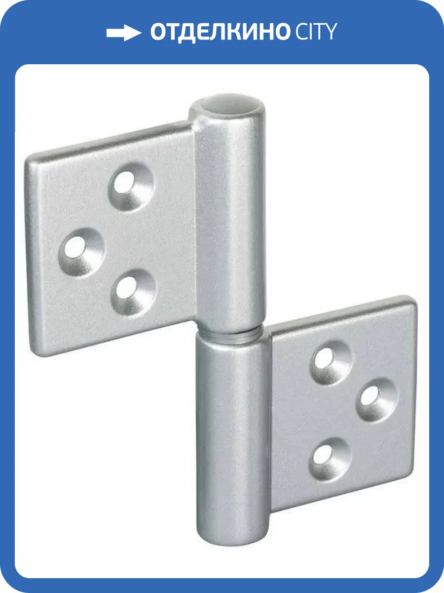 Петля карточная Morelli CH-R 85X82 SC матовый хром фото 2