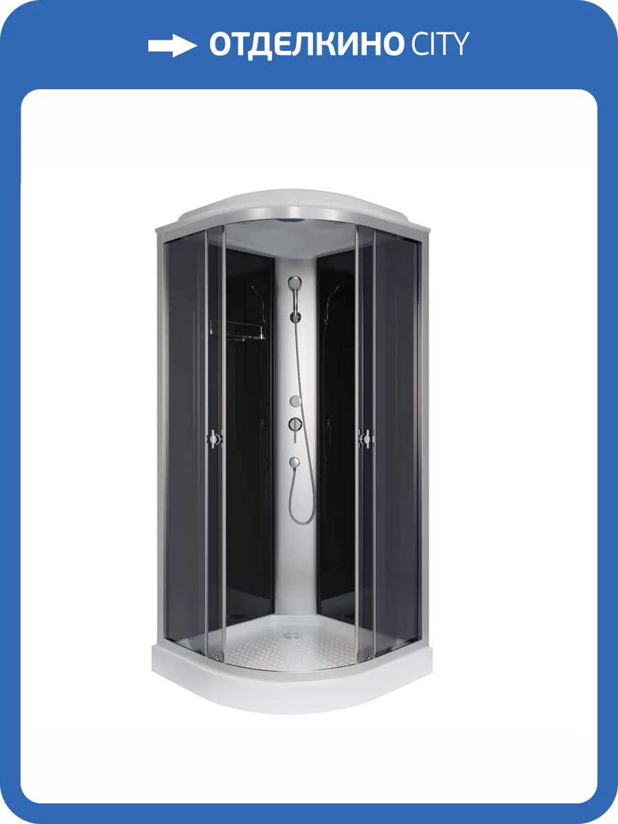 Душевая кабина Niagara Eco E80/13/TN 80x80x215 Универсальная, профиль Серебро, 3 места фото 9