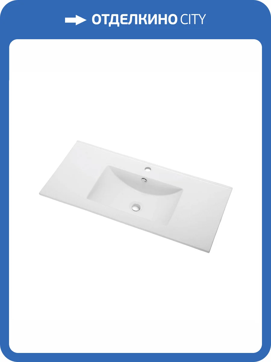 Раковина Orange B03-1000w встраиваемая, 102 см фото 8