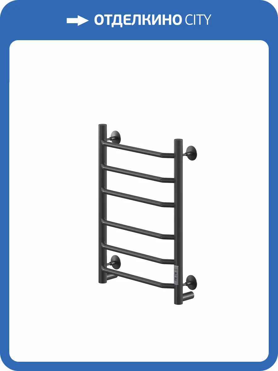 Полотенцесушитель электрический Ника Way-3 60/40, черный матовый фото 4