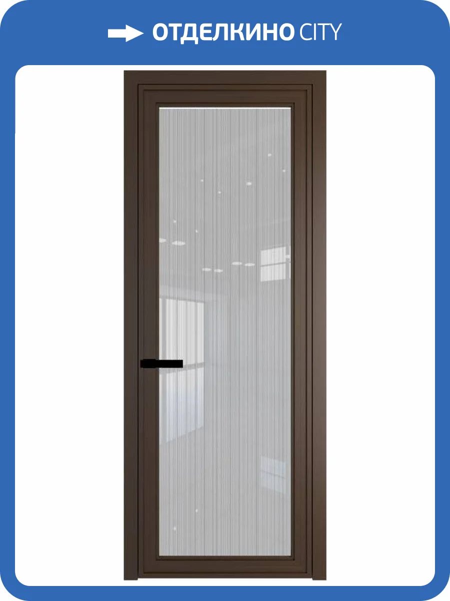 Межкомнатная дверь Profil Doors 1 AGP цвет профиля Деорэ, стекло безопасное 6 мм страйп 700x2000 фото 2