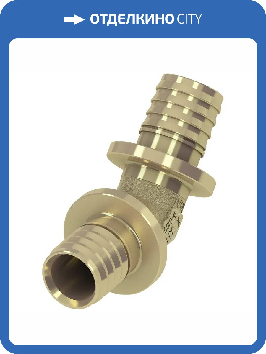 Уголок TECE TECEflex соединительный 45 гр, 25x25, латунь, наружная резьба фото 3