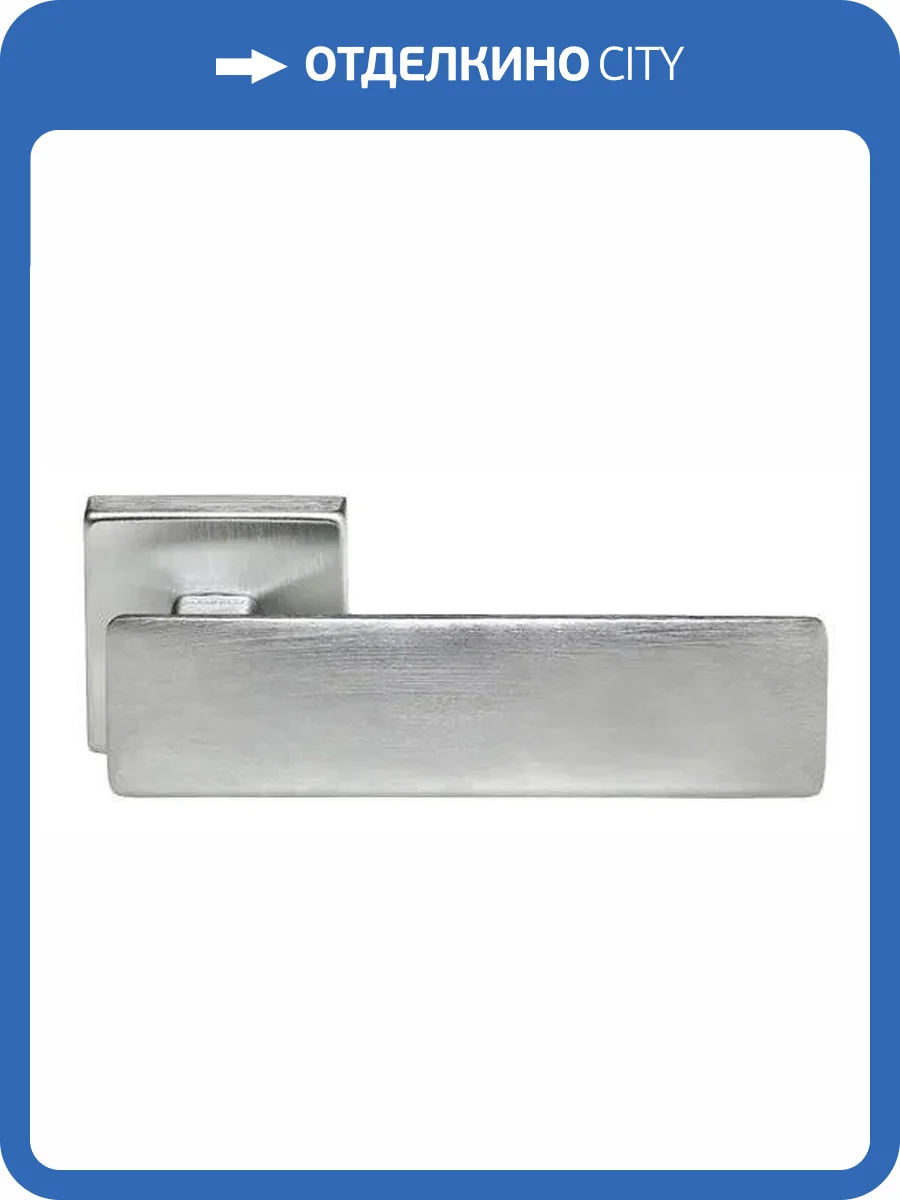 Дверная ручка Morelli SPACE S5 CSA матовый хром толщина розетки - 7мм фото 4