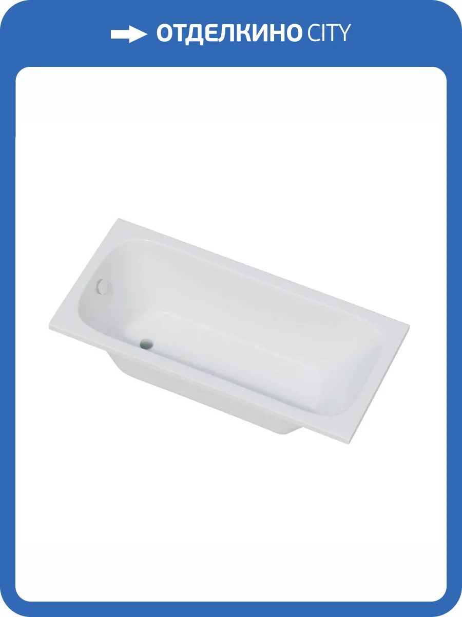 Акриловая ванна Corpa Nera Botticelli CN05014WH прямоугольная, 160x75, белый фото 4