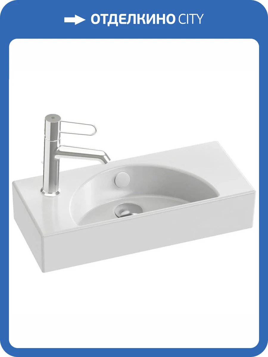 Рукомойник Jacob Delafon Odeon Rive Gauche EGO112-55-00 левая, 50 см фото 7