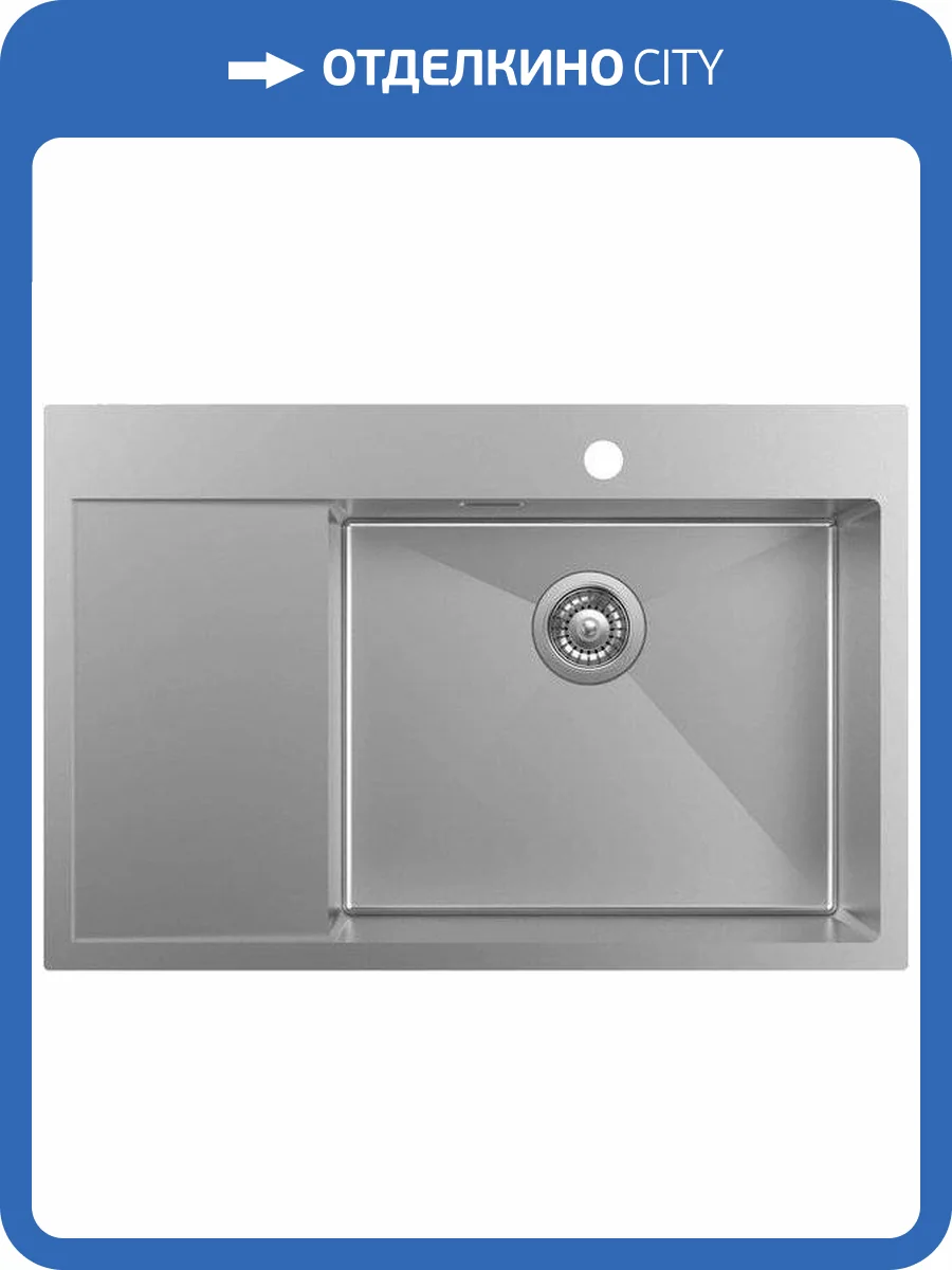 Мойка кухонная IDDIS Haze HAZ78SRi77 R, сатин фото 5