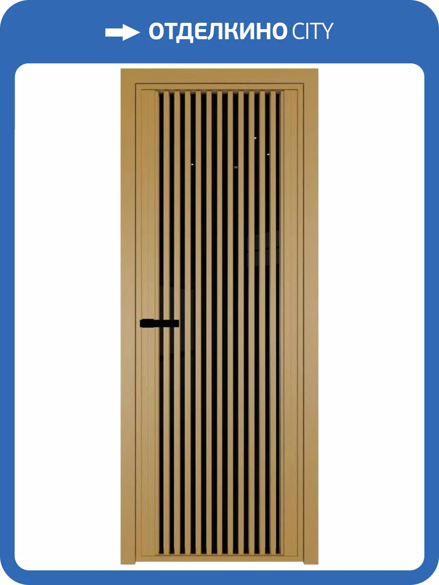 Межкомнатная дверь Profil Doors 3 AGP цвет профиля Золото, стекло безопасное 6 мм черный триплекс 700x2000 фото 2