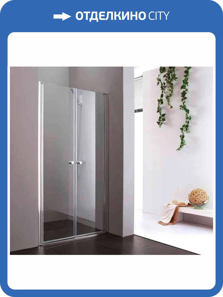 Душевая дверь в нишу Cezares ELENA-W-B-2-140-C-Cr профиль хром, стекло прозрачное, 140x195 фото 5