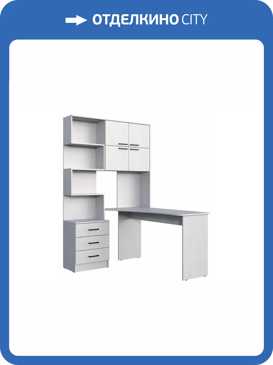 Компьютерный стол Woodville Эльброни 664906 Белый фото 13