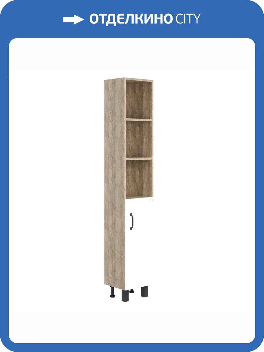 Шкаф-пенал Onika Тимбер 30.01 R, белый, дуб сонома фото 8