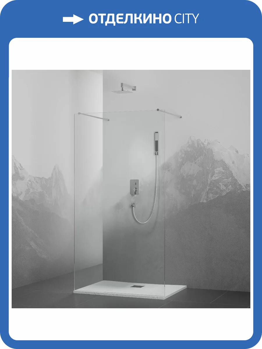 Душевая перегородка RGW Walk In WA-016 35101614-11 хром фото 3