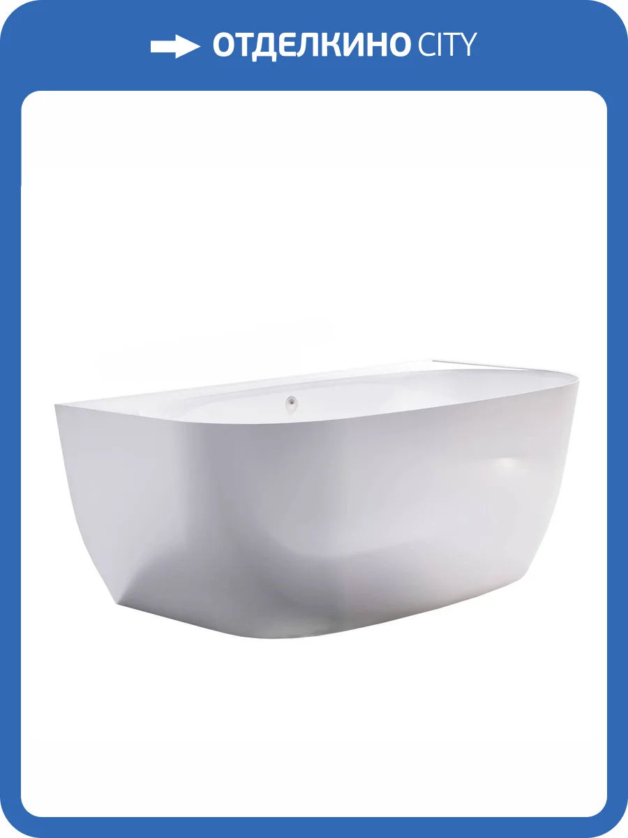Ванна из искусственного камня Астра-Форм Атрия пристеночная Solid Surface 01010075 170x85 белая матовая фото 6