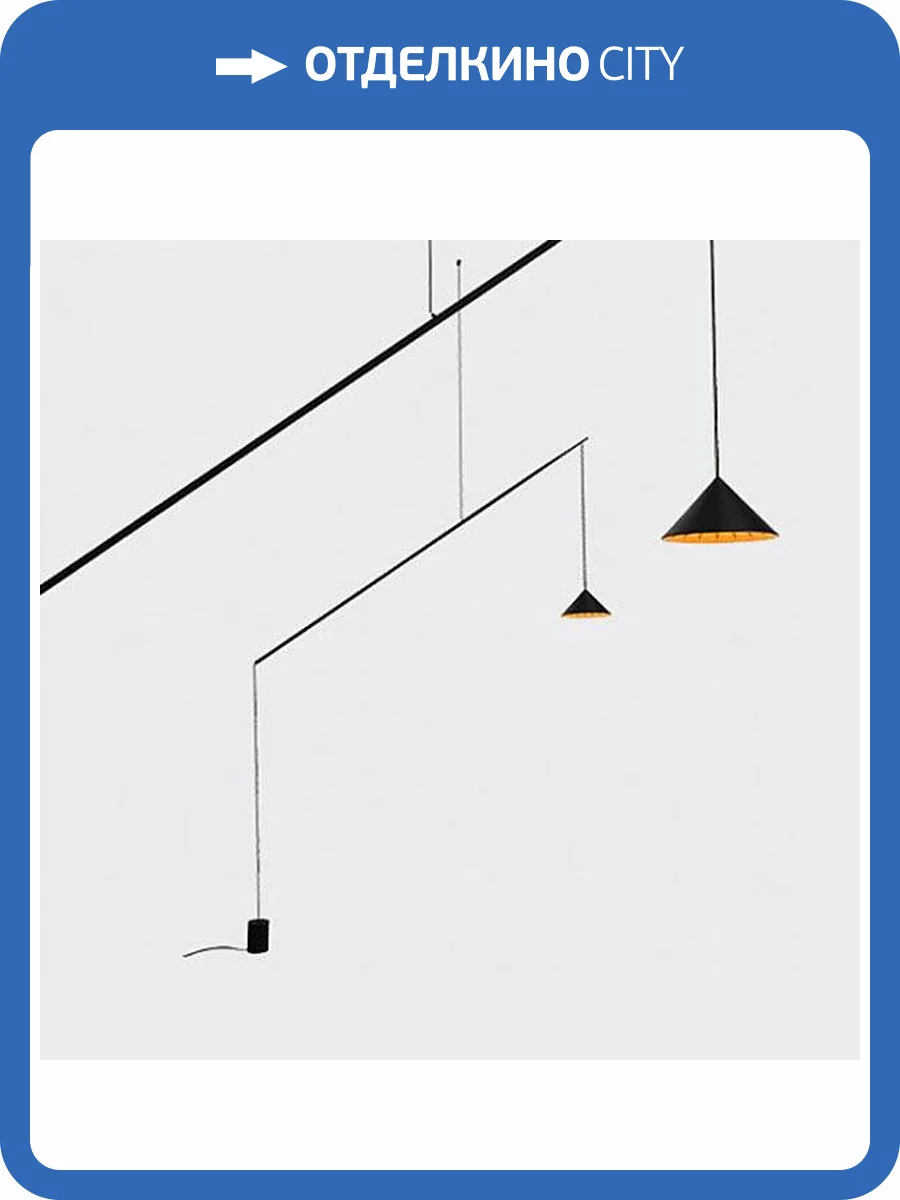 Подвесной светодиодный светильник Italline IT03-1429 black/orange фото 3
