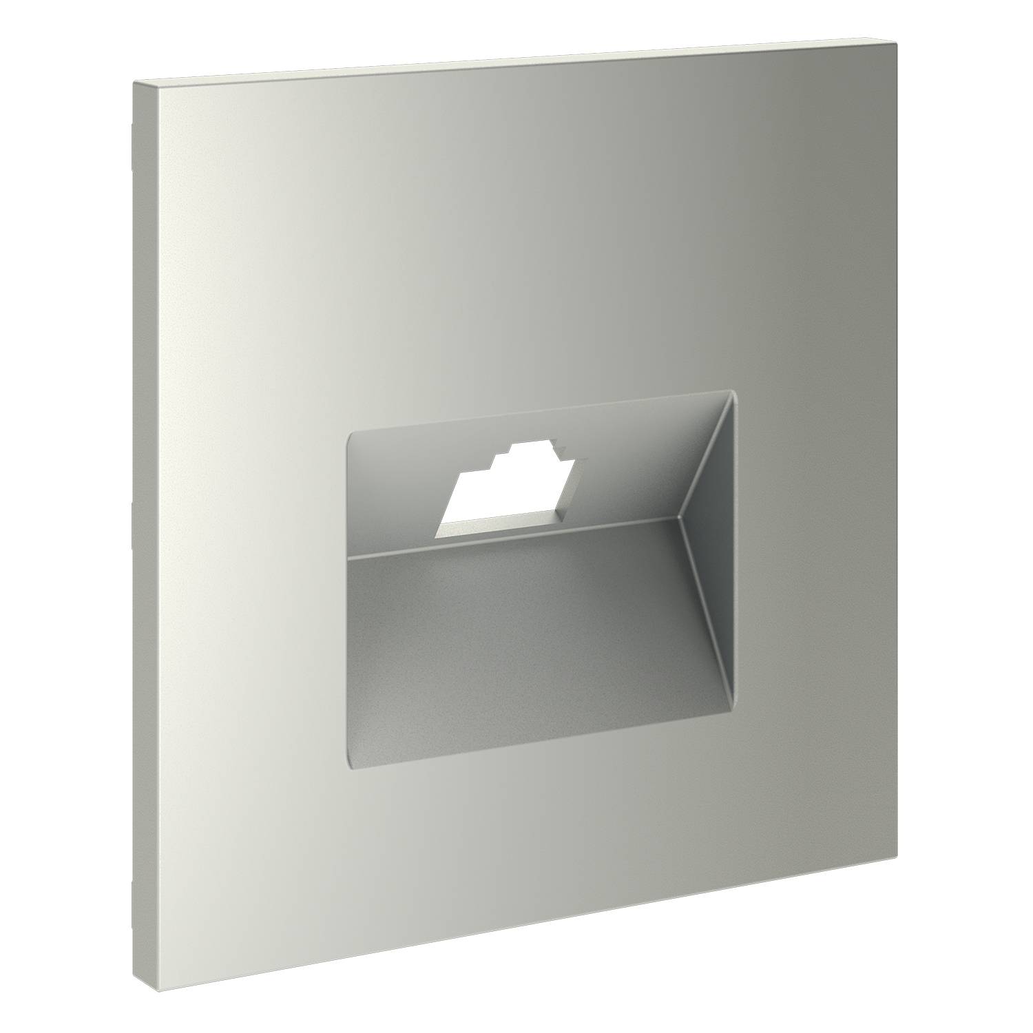 Лицевая панель для компьютерной розетки RJ-45 Voltum S70 VLS001305 сталь