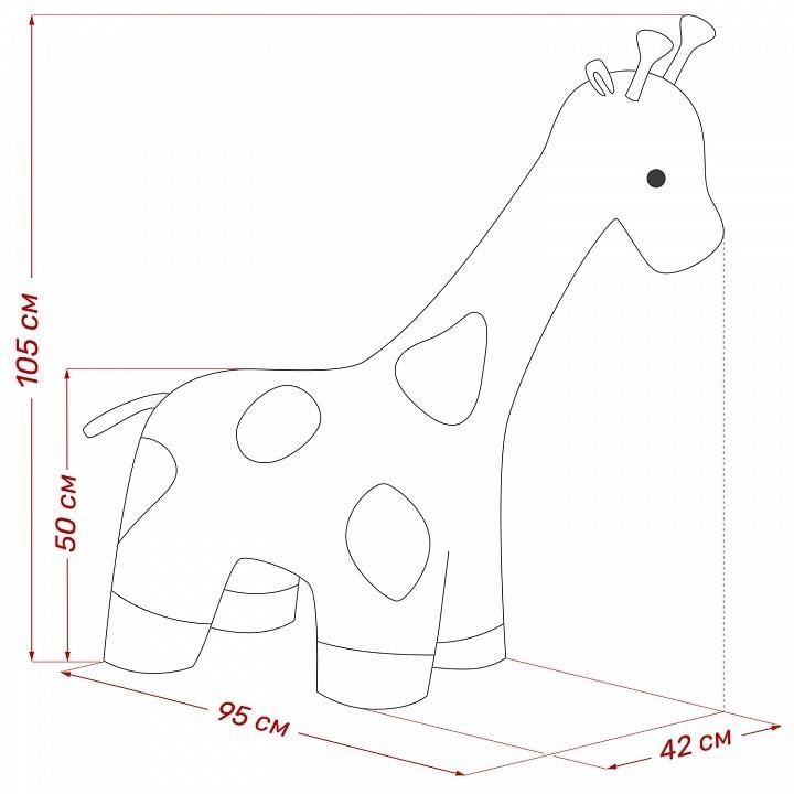 Пуф Leset Giraffe 4687204273681 Бежевый Omega 02/Коричневый Omega 22 фото 8