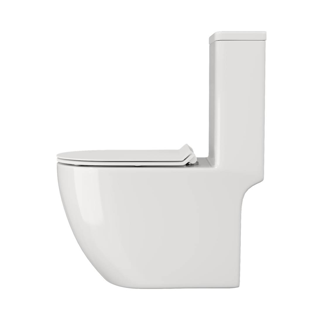 Унитаз-моноблок Watersense Milana Vortex W00746 безободковый, сиденье микролифт фото 2