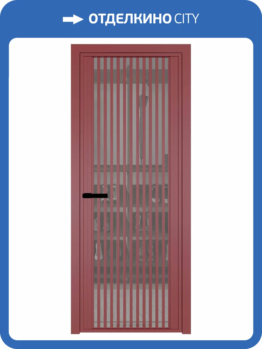 Межкомнатная дверь Profil Doors 3 AGP цвет профиля Красный антрацит, стекло безопасное 6 мм комфорт серый 800x2000 фото 2