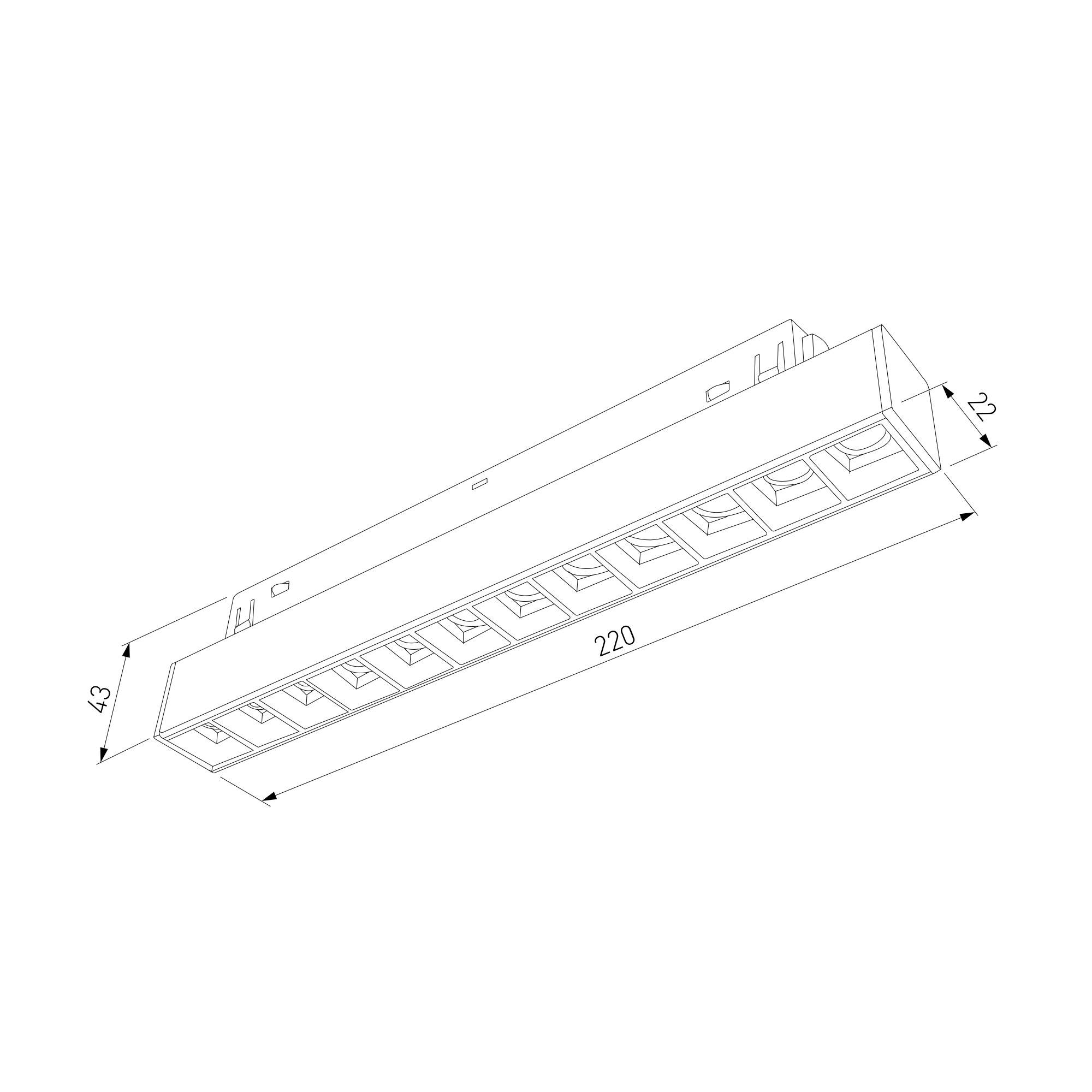 Трековый линейный светодиодный светильник Elektrostandard Slim Magnetic 85192/01 12W 2700-6500K Dim SL02 черный фото 7