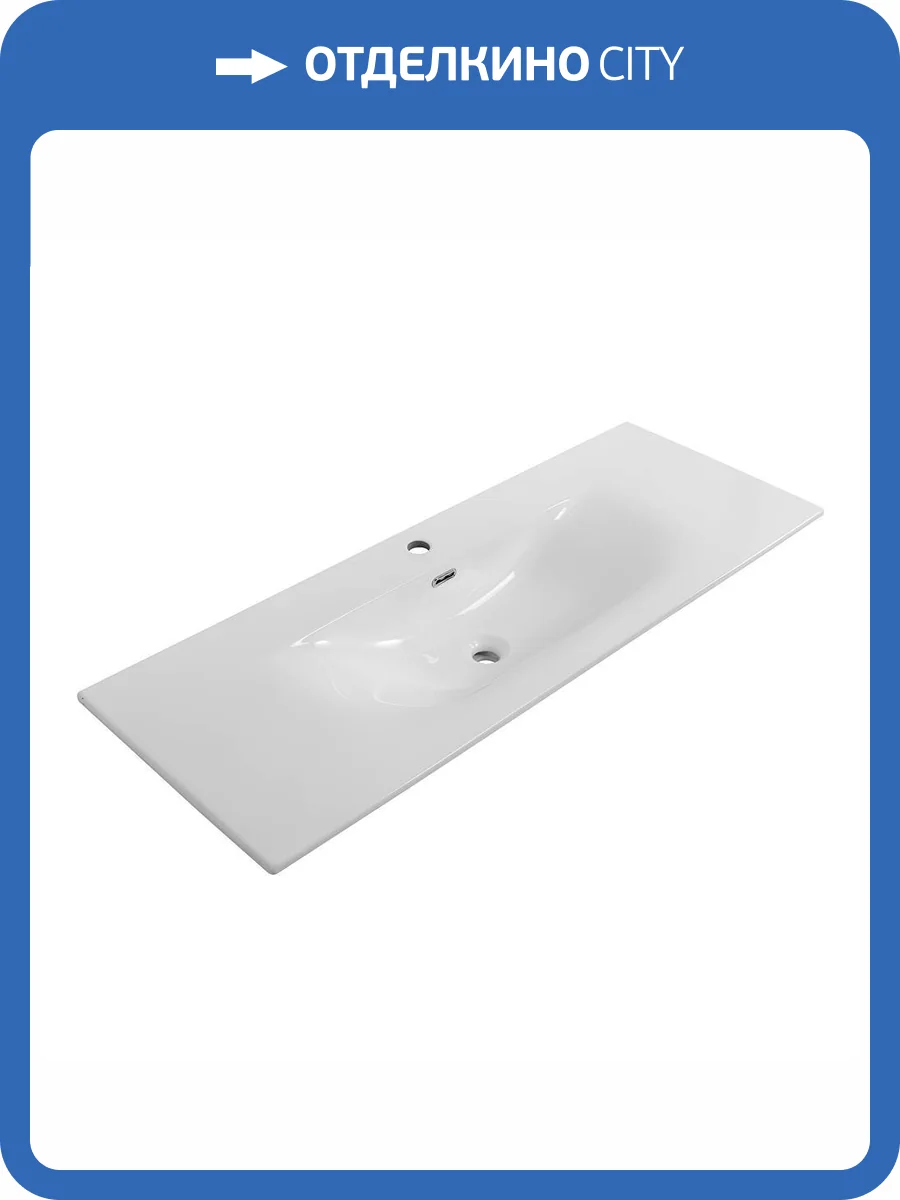 Раковина BelBagno Uno BB-8099-120 120 см, белая глянцевая фото 7