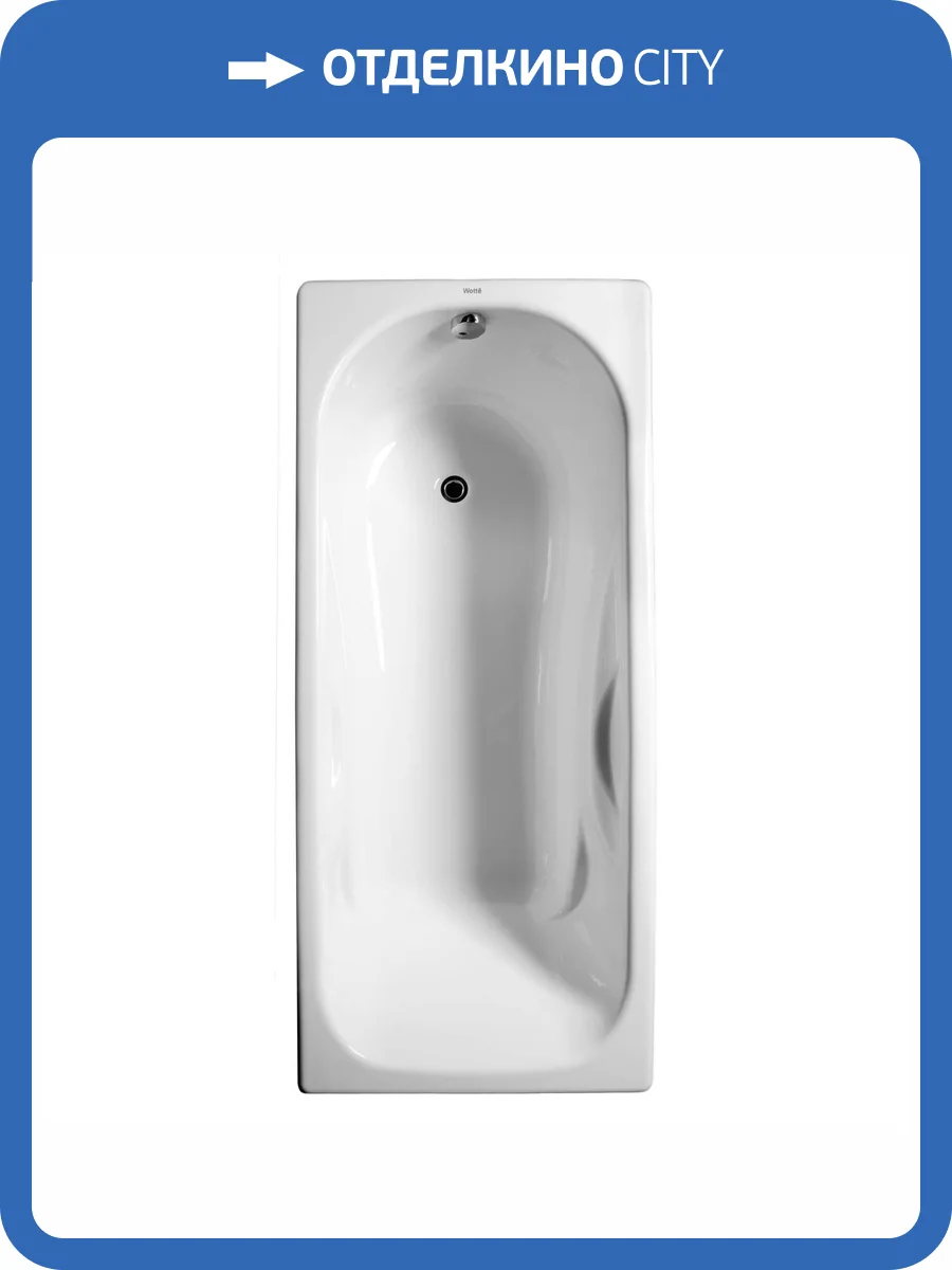 Чугунная ванна Wotte Comfort 170x75 с ножками фото 6