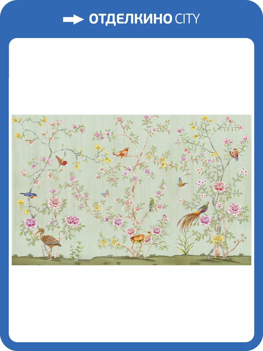 Бесшовные Eco обои Ortograf Flora 31270 Chinese garden Жемчуг ОЕ-Р3 фото 2