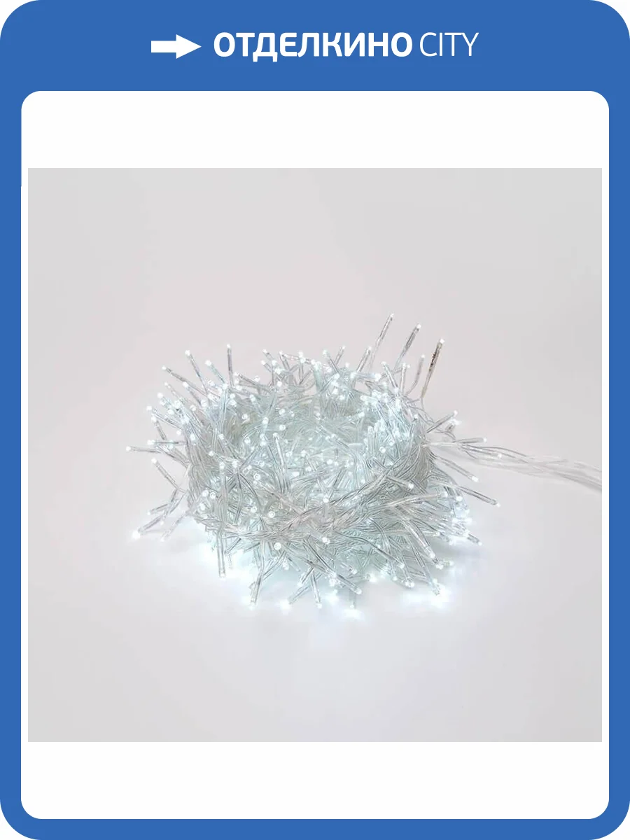 Светодиодная гирлянда Uniel 220V белый ULD-S0600-400/DTA White IP20 Firecracker UL-00005479 фото 5