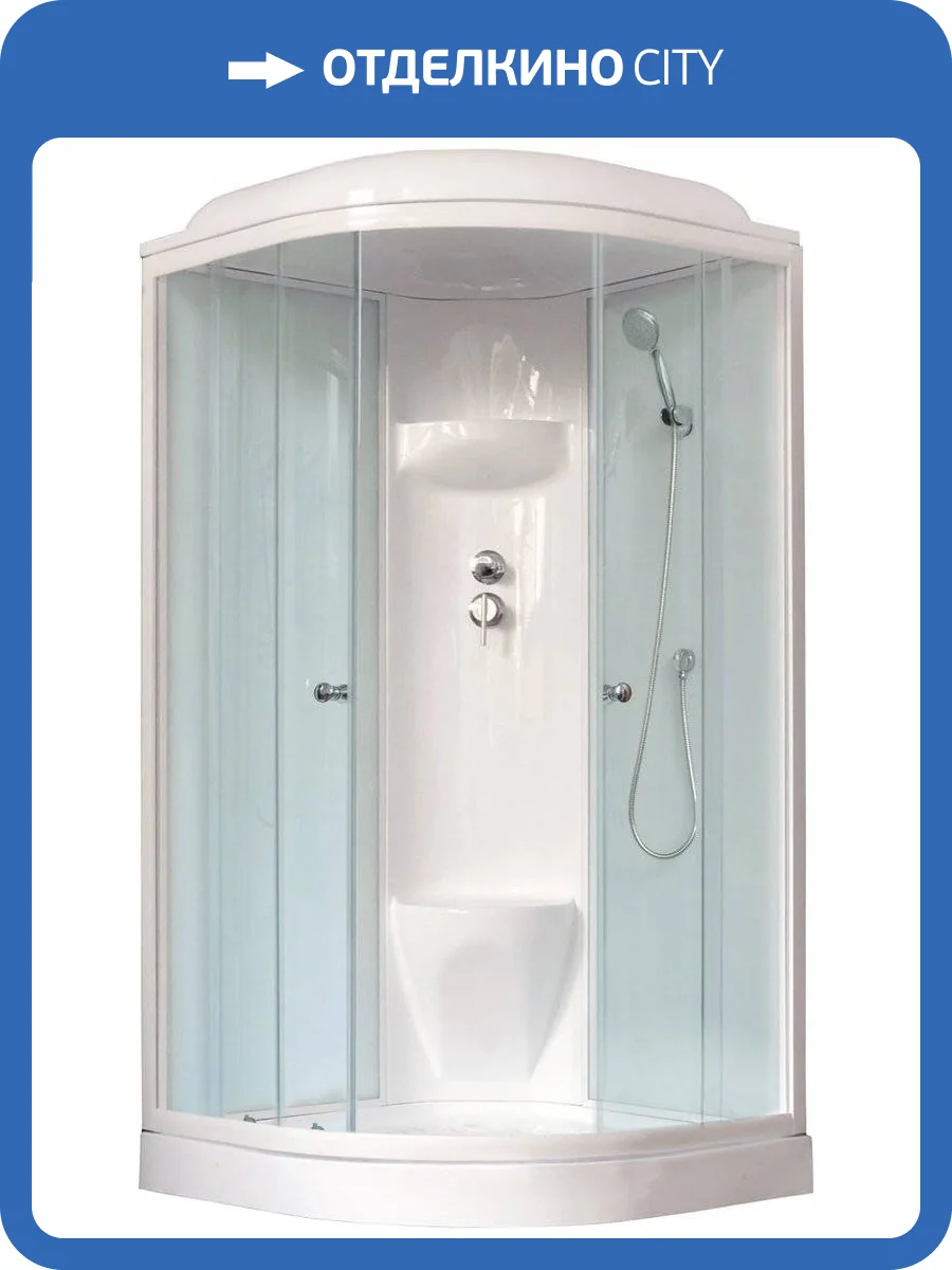 Душевая кабина Royal Bath RB 90HK6-WT с низким поддоном, с сиденьем фото 5