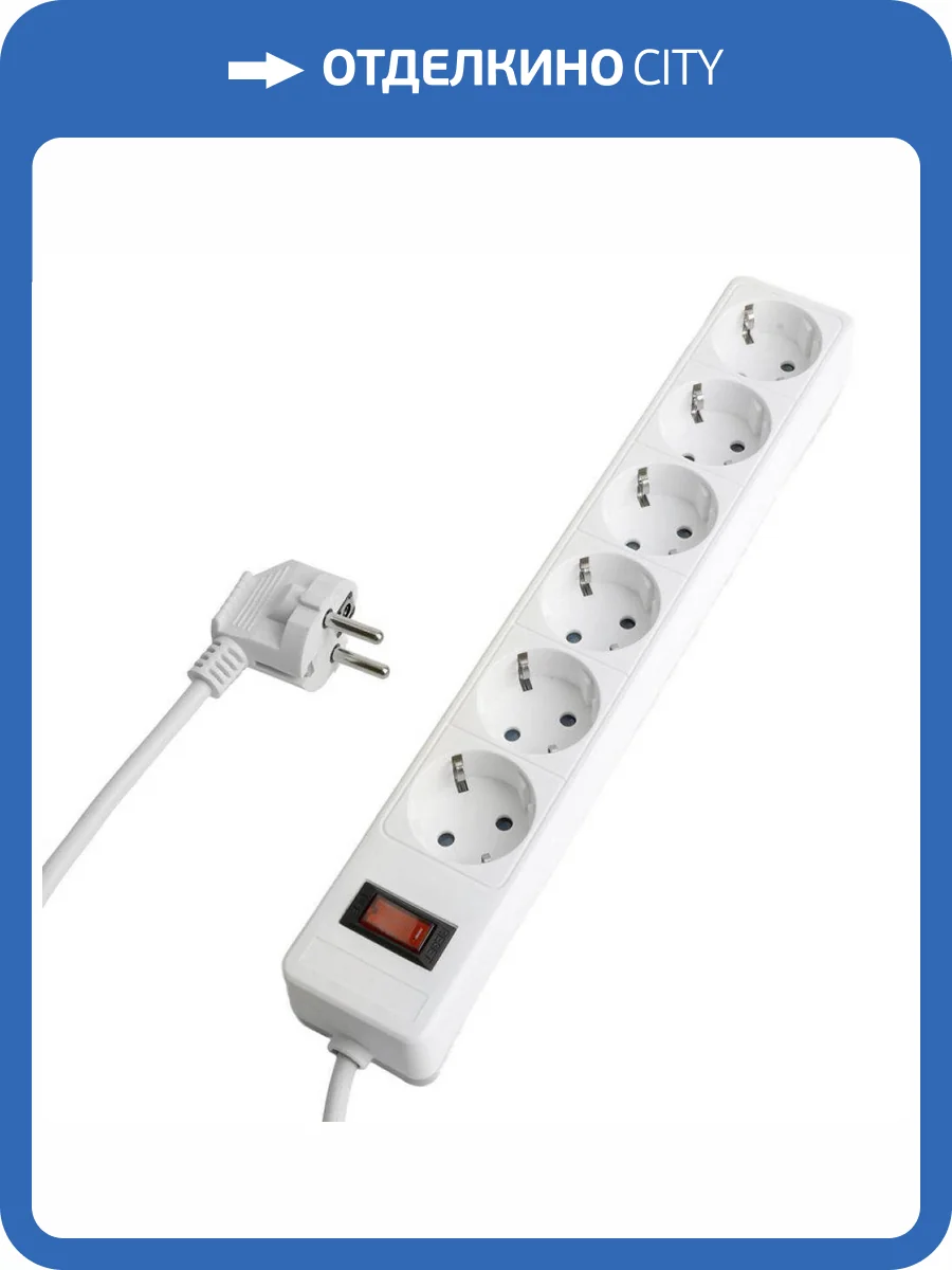 Сетевой фильтр 6-местный Stekker HM20-61-02 50095 фото 11