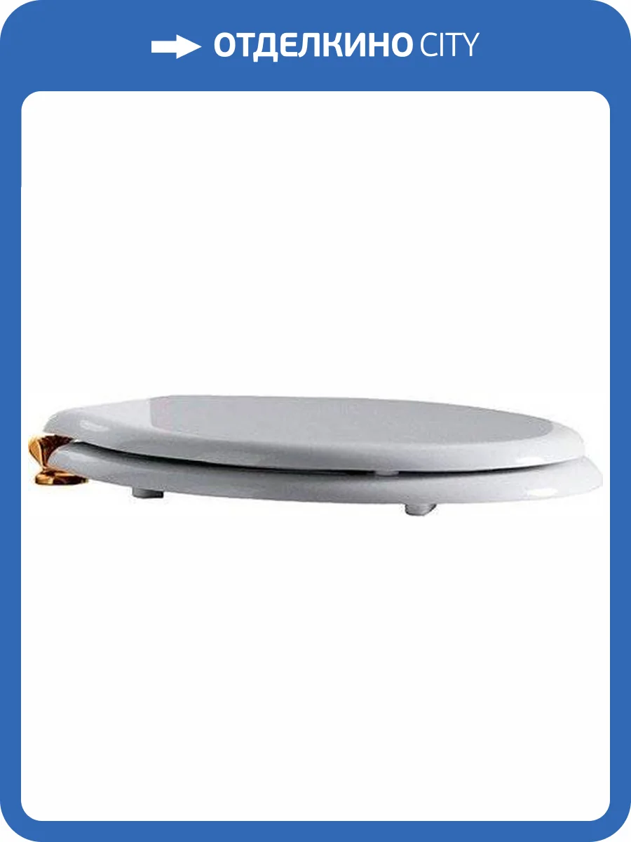 Крышка-сиденье Simas Londra LO007 белая, с микролифтом, петли бронза фото 5