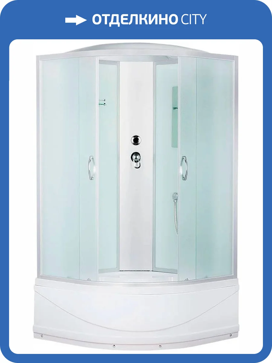 Душевая кабина Erlit Comfort ER3510TP-C3-RUS с высоким поддоном, с сиденьем фото 5