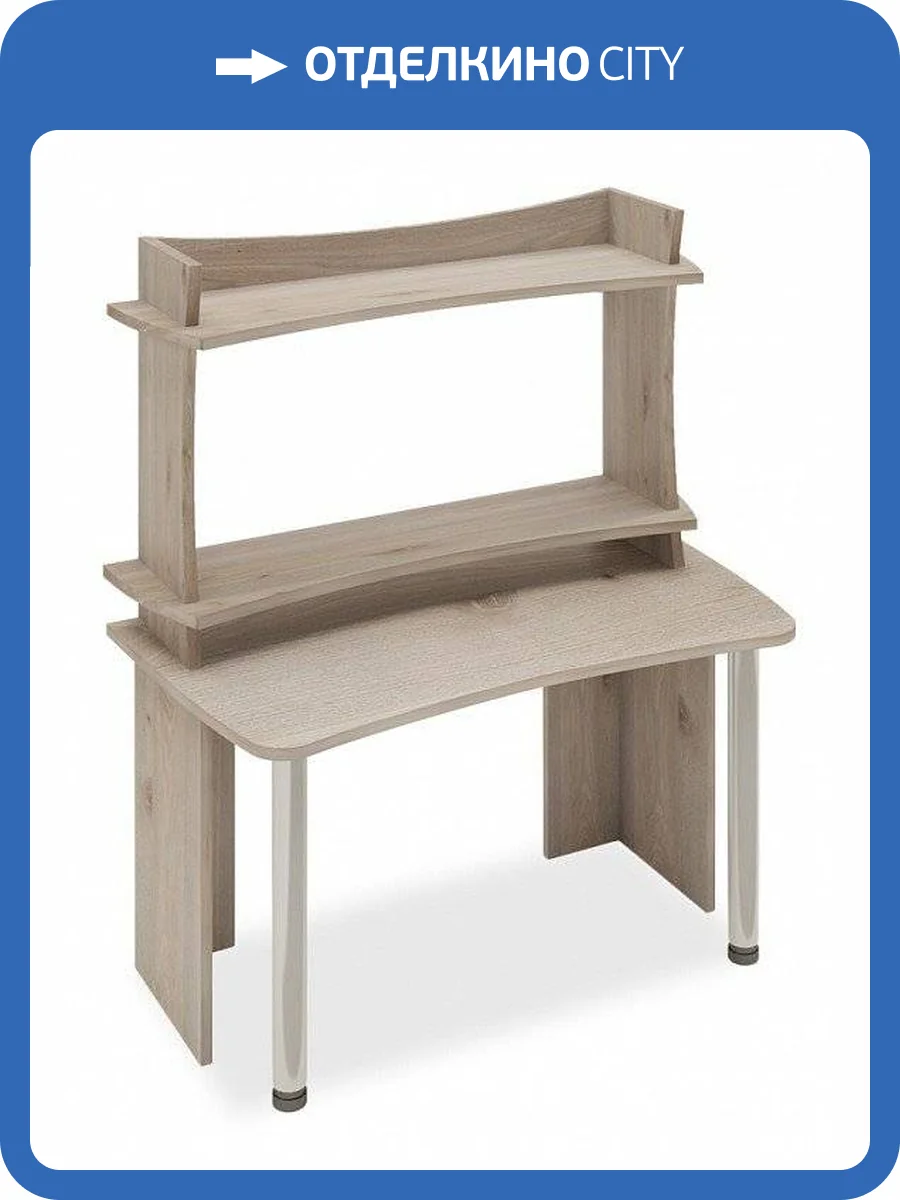 Стол офисный Merdes Домино Lite MER_SKL-Soft140-NKIL140-N-VL фото 2